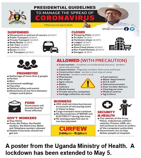 Poster from Uganda Ministry of Health Image